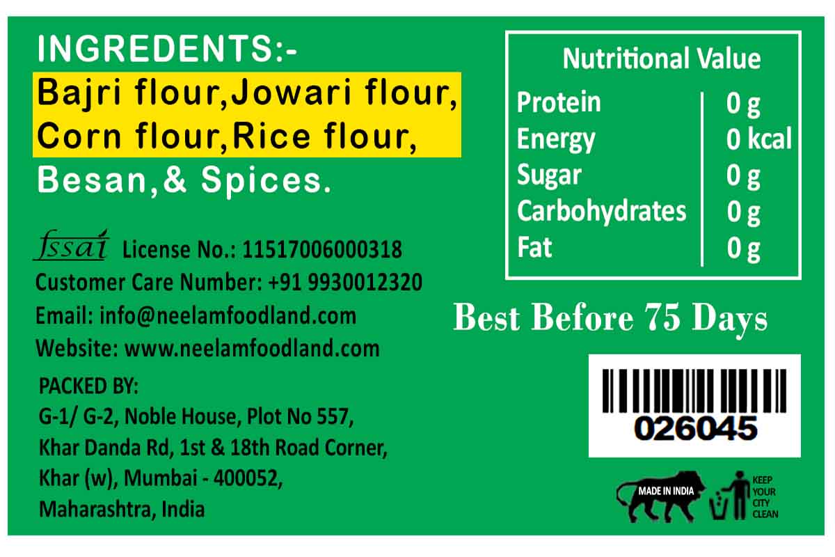 Gluten Free Hariyali Khakhra 200 Gm