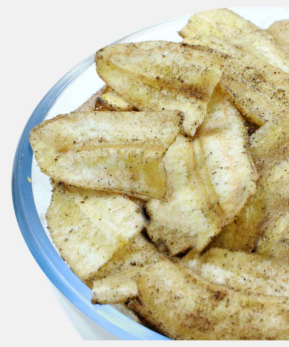 Salt Free Banana Chips Black Pepper 200 Gm