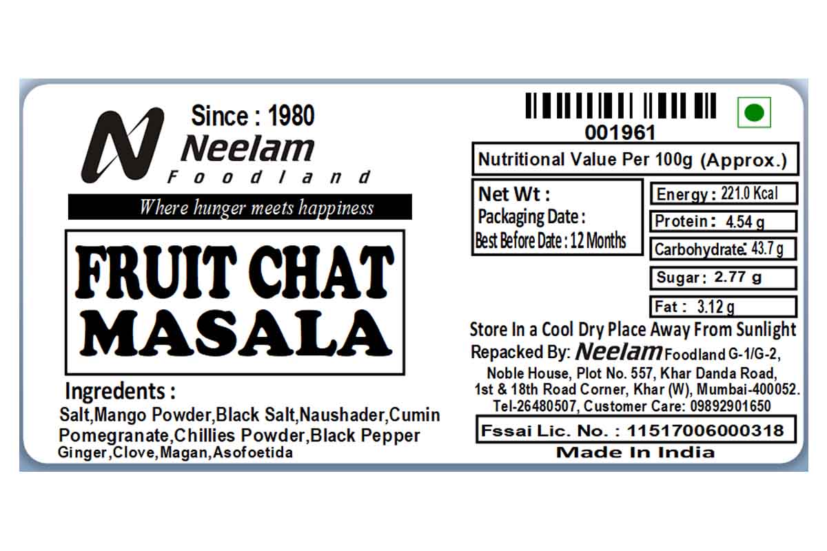 Fruit Chaat Masala 150 Gm