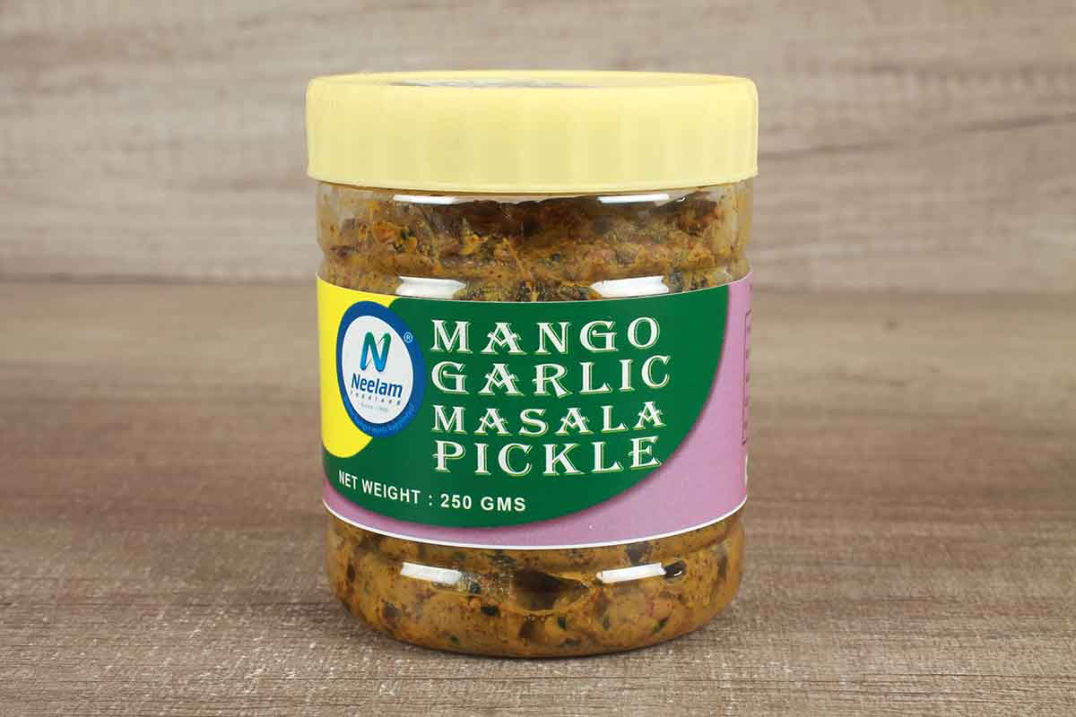 MANGO GARLIC & CHILLI MASALA OIL FREE PICKLE 250 GM