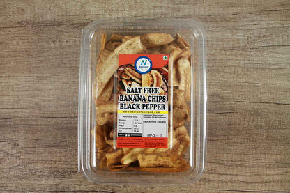 SALT FREE BANANA CHIPS BLACK PEPPER 200 GM