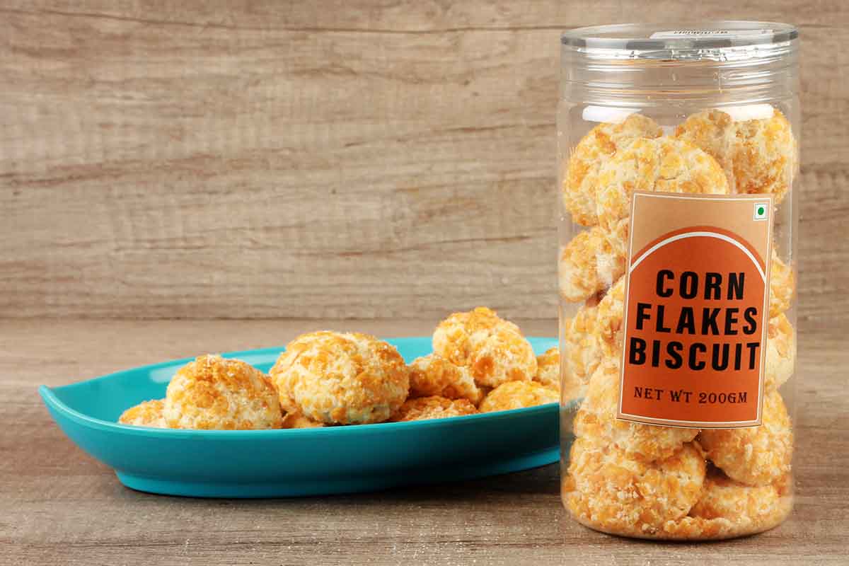 CORN FLAKES BISCUITS 200 GM