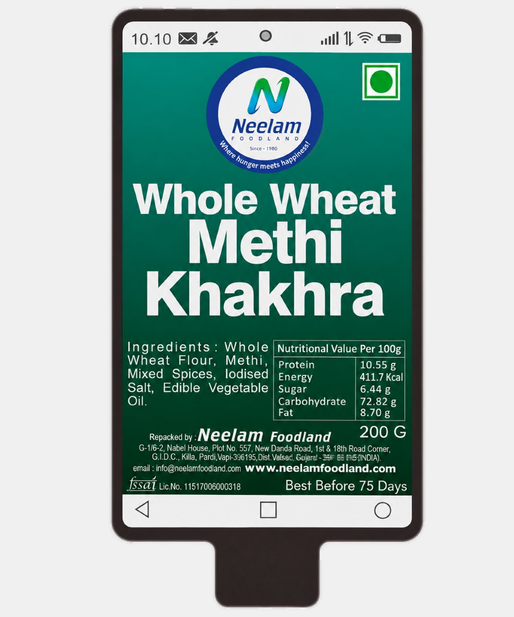 Whole Wheat Methi Khakhra Mobile 200 Gm