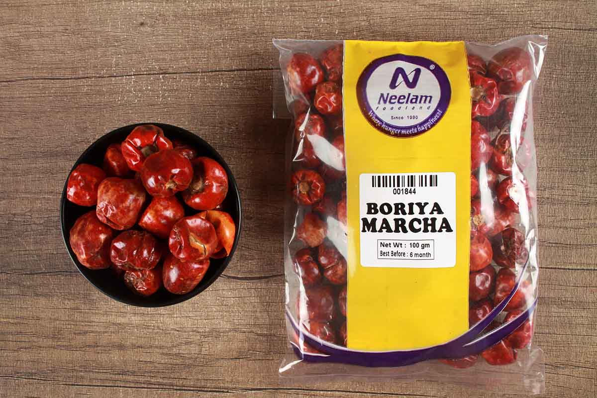 BORIYA MIRCH/ROUND RED CHILLI 100 GM