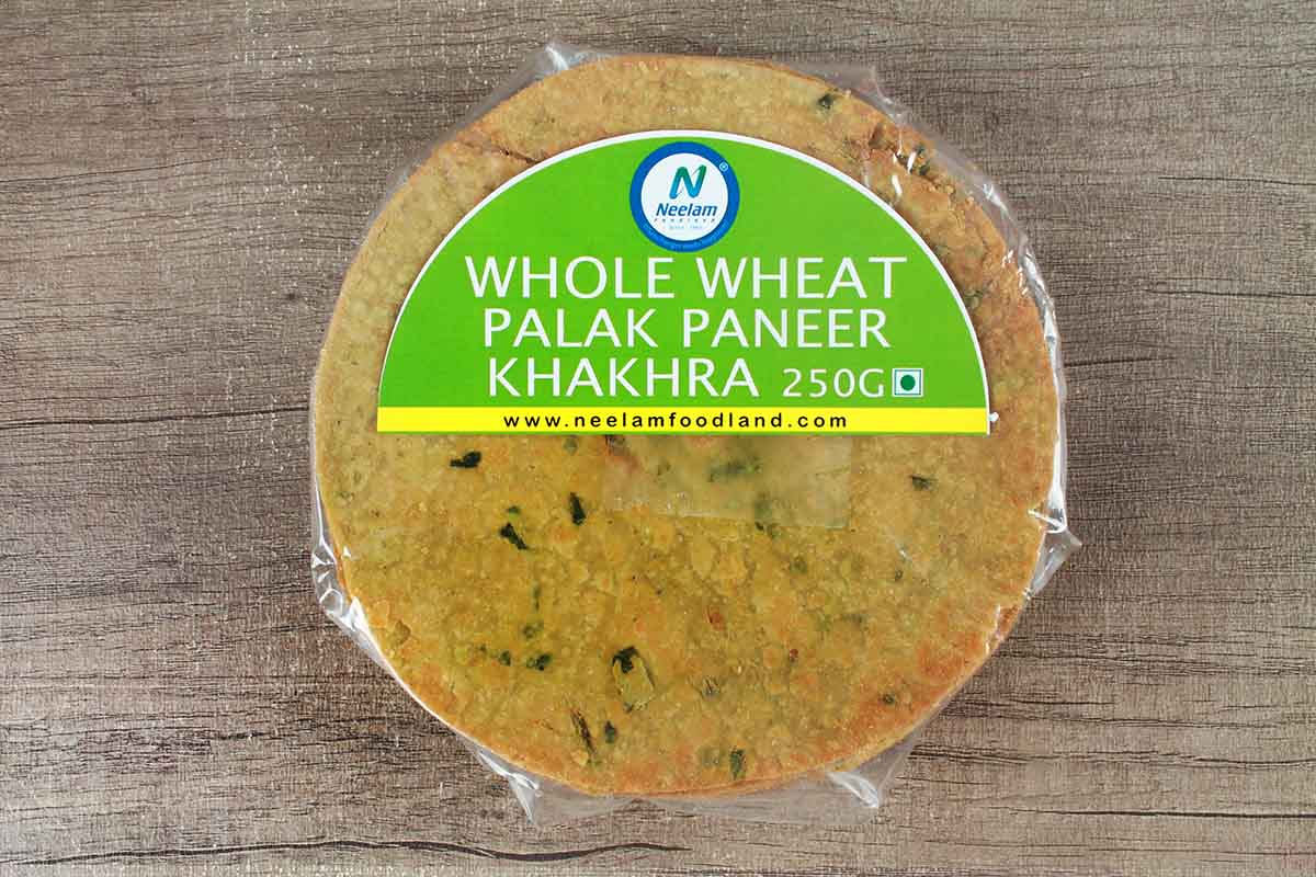 WHOLE WHEAT PALAK PANEER KHAKHRA 250 GM