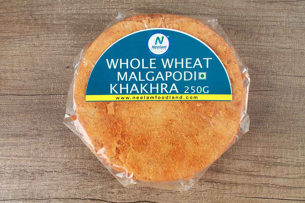 WHOLE WHEAT MALGAPODI KHAKHRA 250 GM