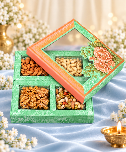 4 P Floral Dual Tone Box 375 Gm