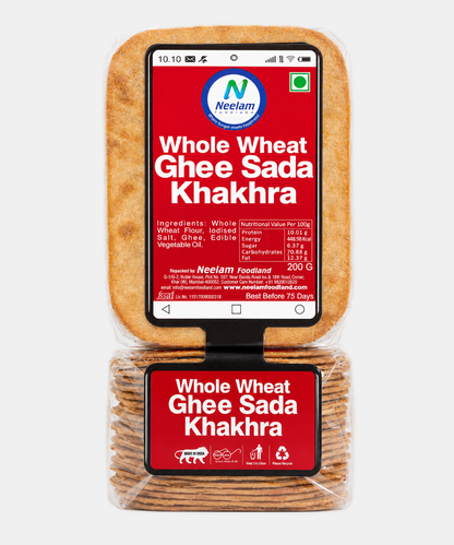 Whole Wheat Ghee Sada Khakhra Mobile 200 Gm