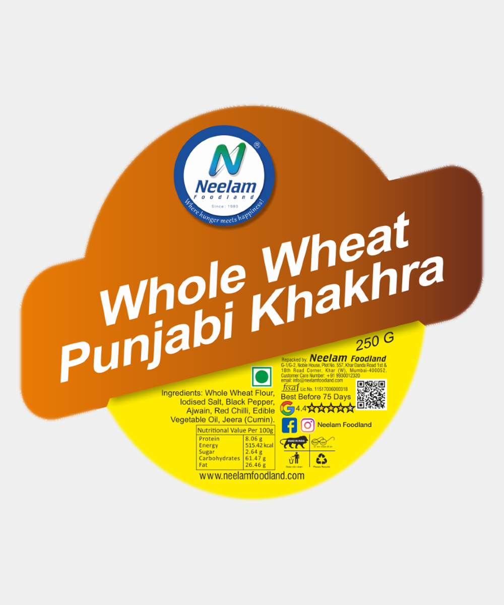 Whole Wheat Punjabi Khakhra 250 Gm