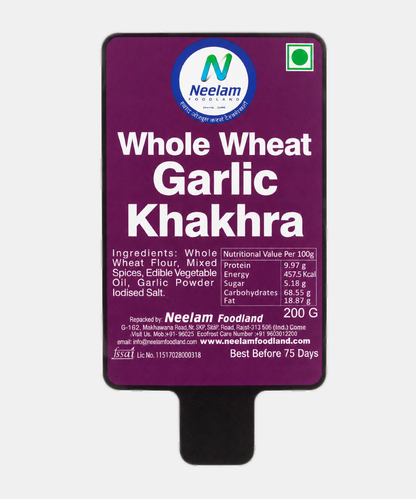 Whole Wheat Garlic Mobile Khakhra 200 Gm