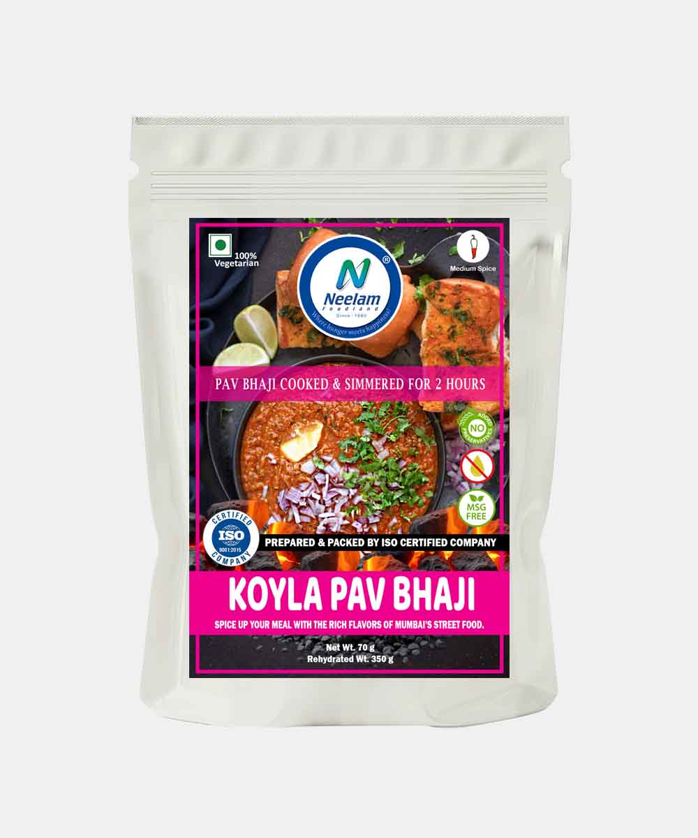 Koyla Pav Bhaji 80 Gm | Zero Preservatives | Oil Free | Msg Free