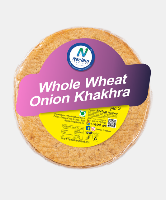 Whole Wheat Onion Khakhra 250 Gm