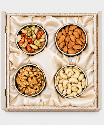 Double 4 Jar Uplift Dry Fruit Gift Hamper 650 Gm