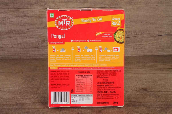 MTR READY TO EAT PONGAL