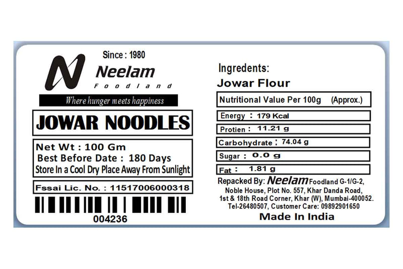 JOWAR NOODLES 100 GM