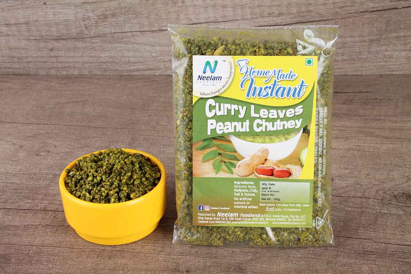 INSTANT CURRY LEAVES PEANUT CHUTNEY 100 GM