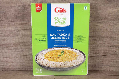 GITS DAL TADKA AND JEERA RICE READY MEALS 375 GM