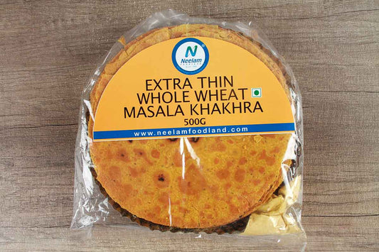 EXTRA THIN WHOLE WHEAT MASALA KHAKHRA 500 GM