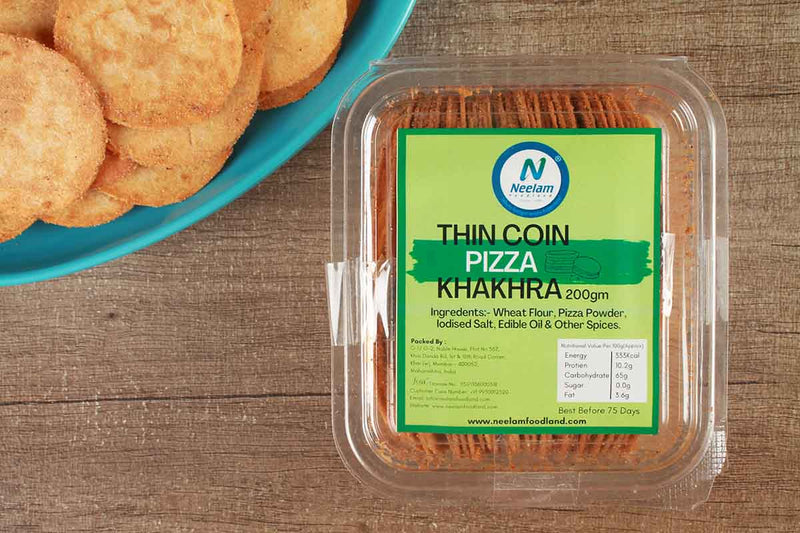 THIN PIZZA KHAKHRA COIN 200 GM