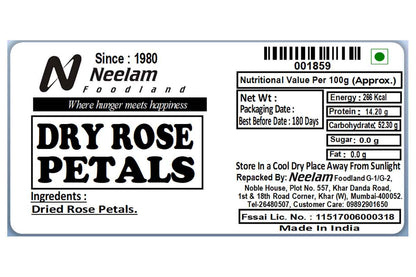 DRIED ROSE PETALS 25 GM