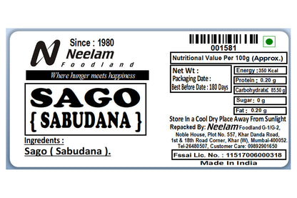 SAGO/SABUDANA 250 GM